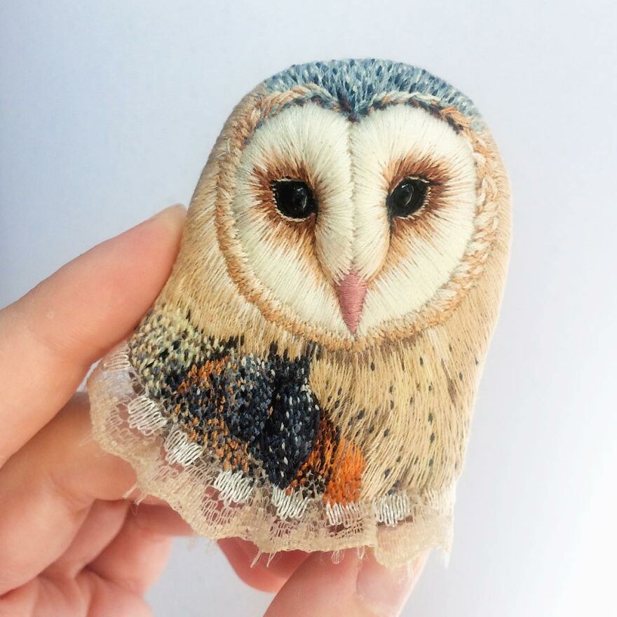 Meet Paulina Bartnik's Embroidered Birds (New Pics)