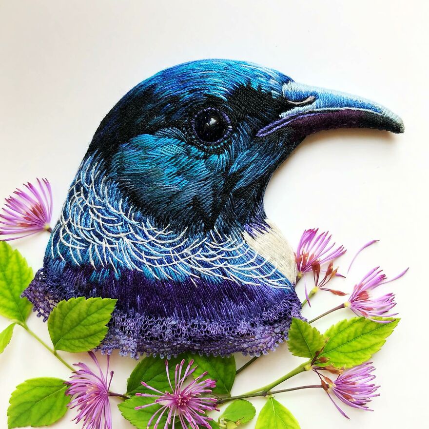 Meet Paulina Bartnik's Embroidered Birds (New Pics)