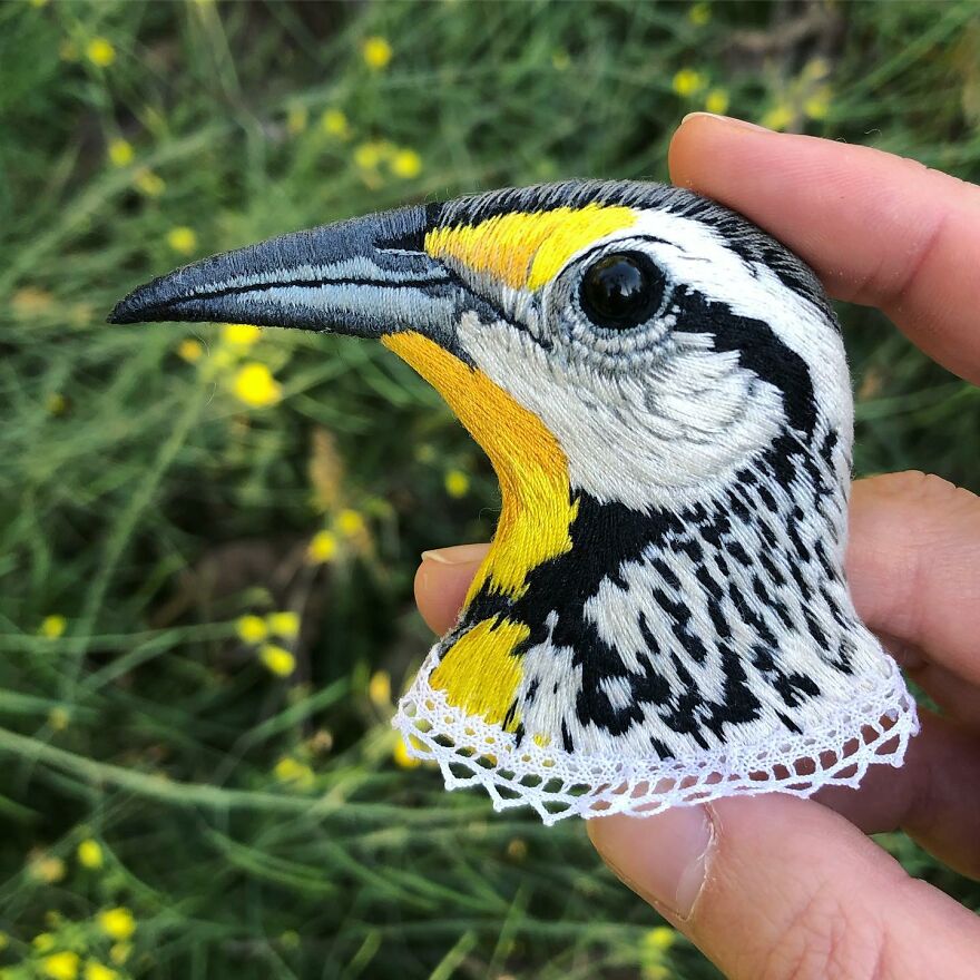 Meet Paulina Bartnik's Embroidered Birds (New Pics)