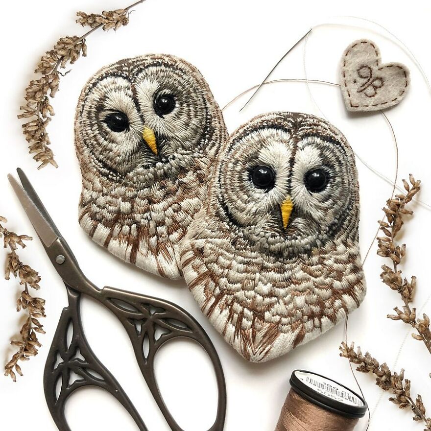 Meet Paulina Bartnik's Embroidered Birds (New Pics)