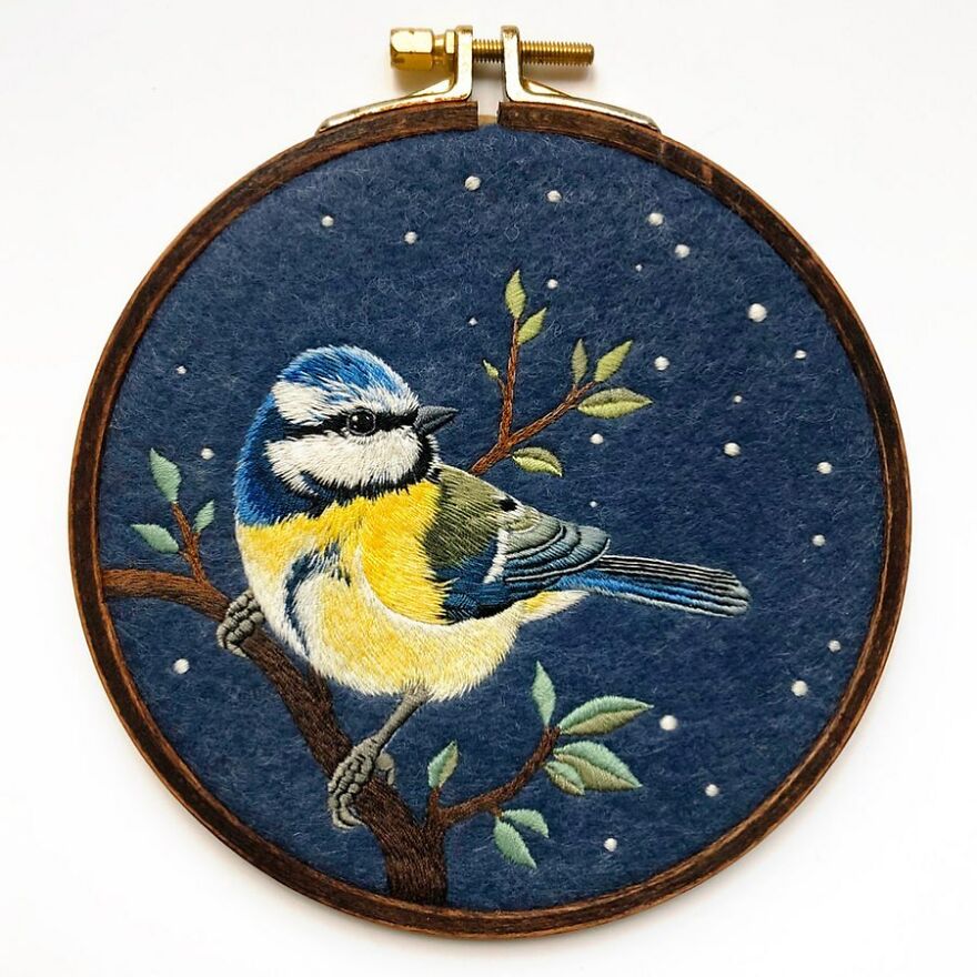 Meet Paulina Bartnik's Embroidered Birds (New Pics)