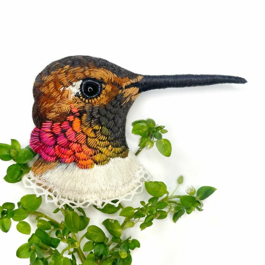 Meet Paulina Bartnik's Embroidered Birds (New Pics)