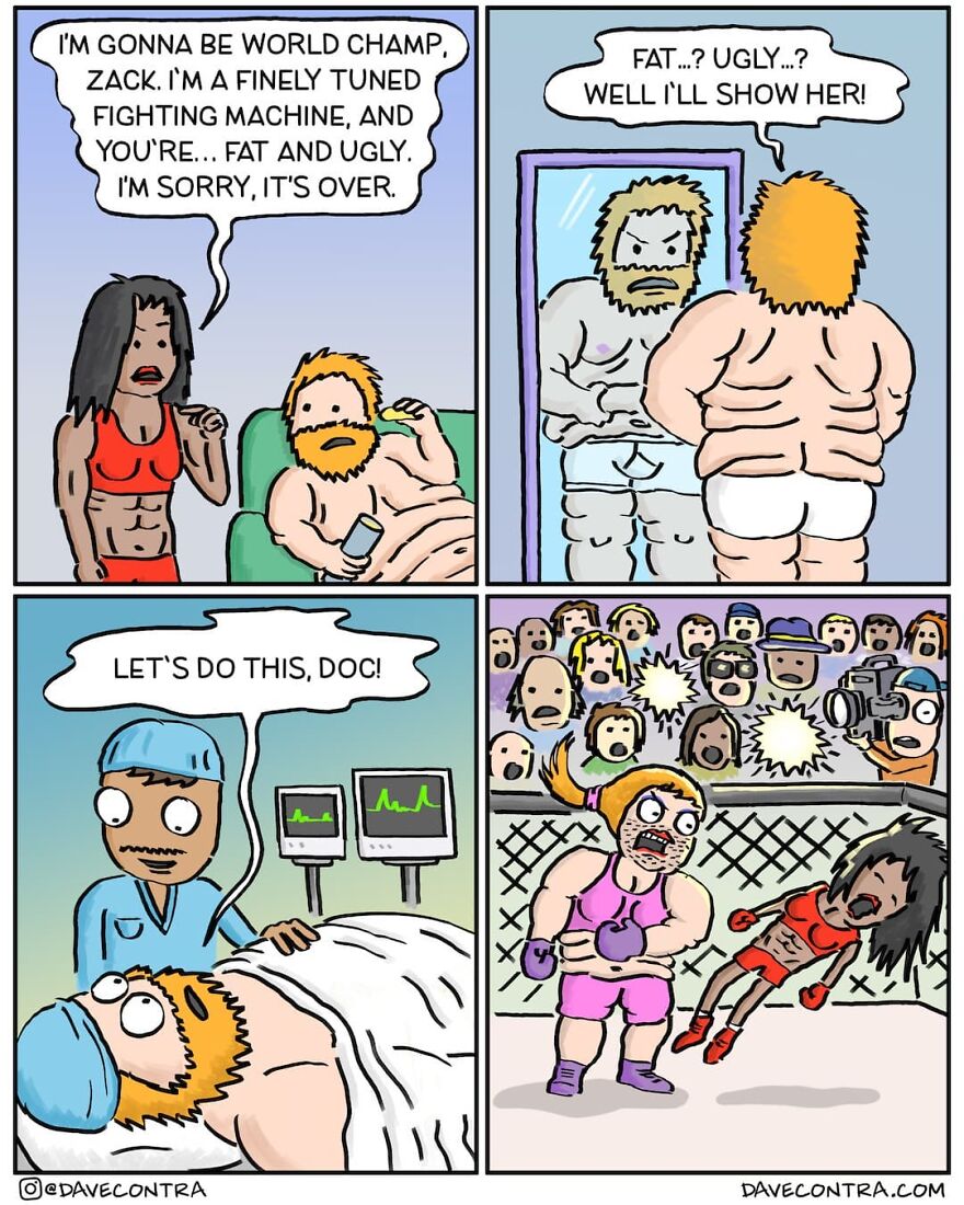 New Comics With Unexpectedly Dark Twists By Dave Contra