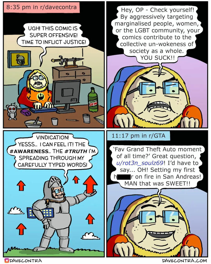 New Comics With Unexpectedly Dark Twists By Dave Contra