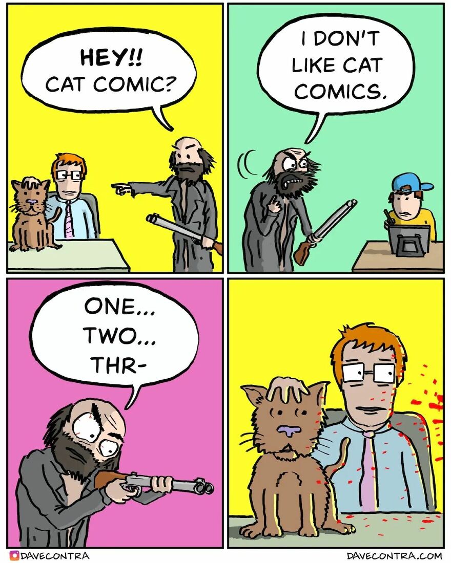 New Comics With Unexpectedly Dark Twists By Dave Contra