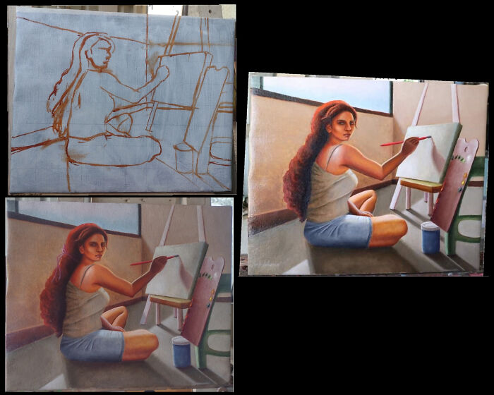 How Do I Create A Painting: Canvas Preparation Until The Varnish (6 Pics)