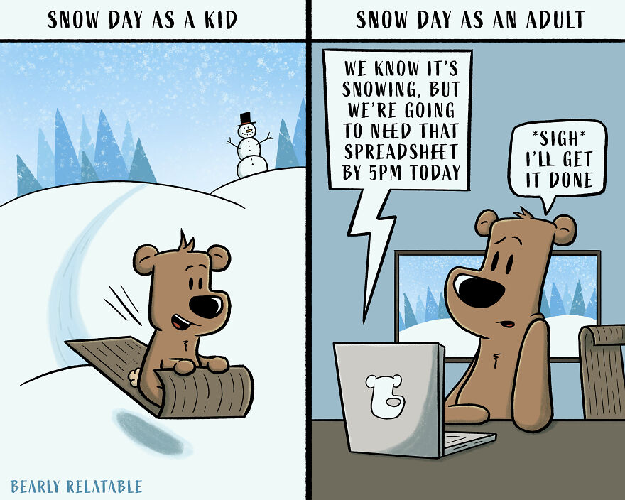 Bearly Relatable Comic