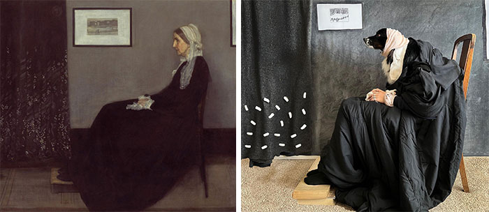 Whistler’s Mother, 1871 By James Mcneill Whistler vs. Whistler’s Mother, 2022