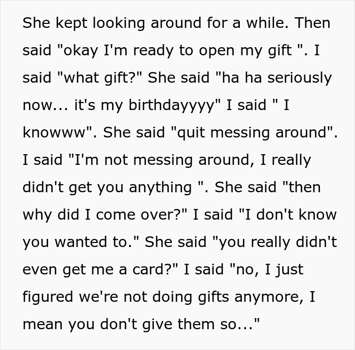 Girlfriend Never Gets Her Boyfriend Any Gifts, Drama Ensues When He Decides To Stop Getting Her Things Too