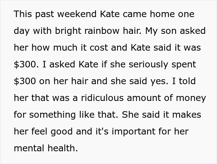 19-Year-Old Spends $300 On Rainbow Hair Because 'It's Important For Her Mental Health', Parent Demands She Pay Rent From Now On