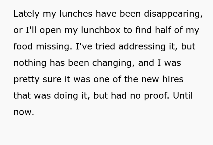 Person's Lunch Keeps Getting Stolen At Work Until Boss' Daughter Goes Into Anaphylactic Shock, They Are Then Accused Of 'Poisoning' Their Own Food Person's Lunch Keeps Getting Stolen At Work Until Boss' Daughter Goes Into Anaphylactic Shock, They Are Then Accused Of 'Poisoning' Their Own Food