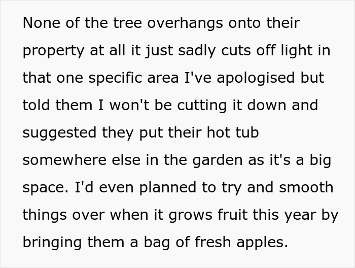 “AITA For Not Removing A Tree From My Property As My New Neighbor Demands?” “AITA For Not Removing A Tree From My Property As My New Neighbor Demands?”