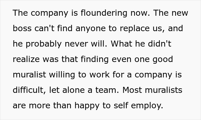 Boss Demands Muralists Paint During Rainfall, Which Inevitably Destroys It Because Of Malicious Compliance Boss Demands Muralists Paint During Rainfall, Which Inevitably Destroys It Because Of Malicious Compliance