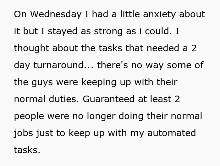 Company Tests Whether Employee Should Be Fired, Realize Their Mistake After They Turn Off Every Automated Task They'd Ever Set Up And Leave Company Tests Whether Employee Should Be Fired, Realize Their Mistake After They Turn Off Every Automated Task They'd Ever Set Up And Leave