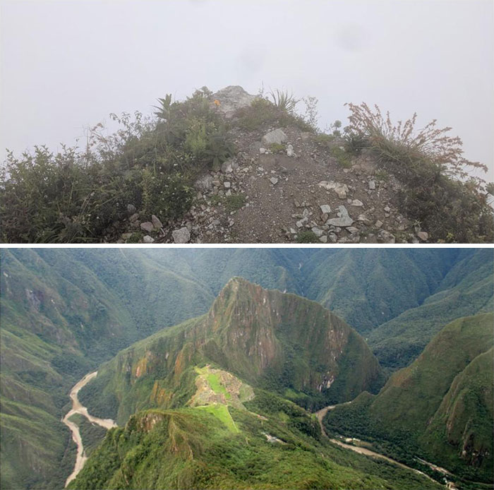My View From The Top Of Mount Machu Picchu vs. What The View Could Have Been