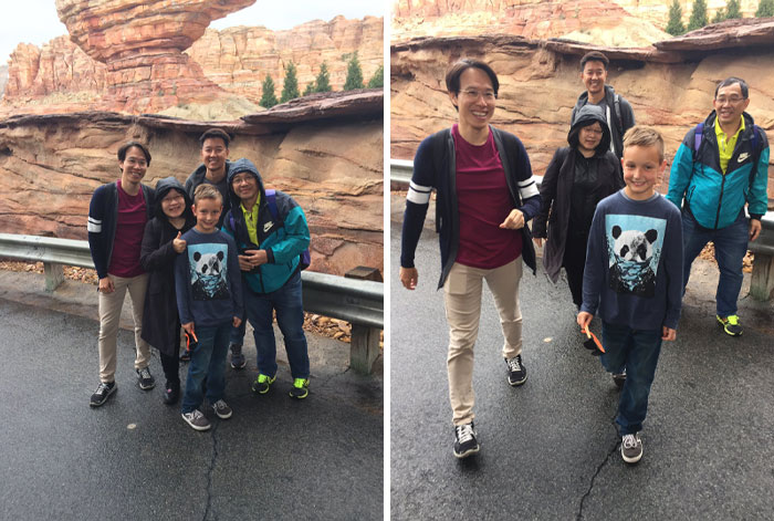 A Nice Asian Family Asked My Son To Take A Picture Of Them. He Didn't Understand