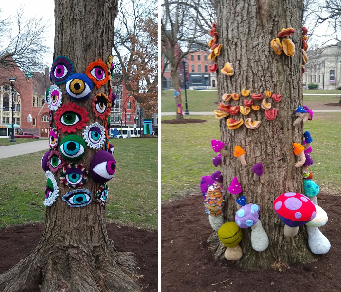 I Know This Isn't The Usual Thing We Post On This Page But My Yarn Bombing Group Has Been Working On This For 6 Months And I'm Excited To Share