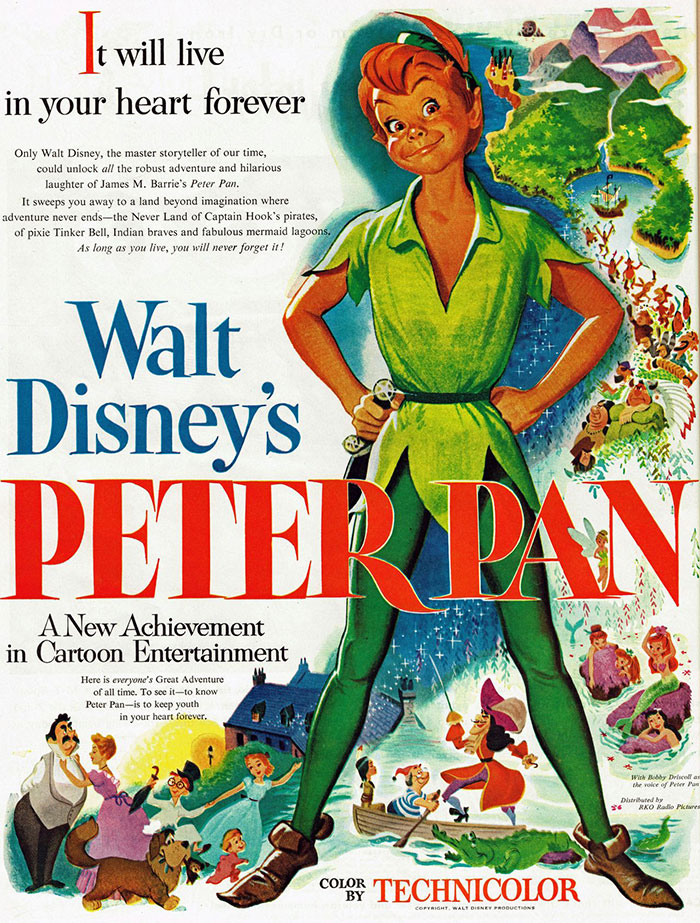 Poster of Peter Pan animated movie 