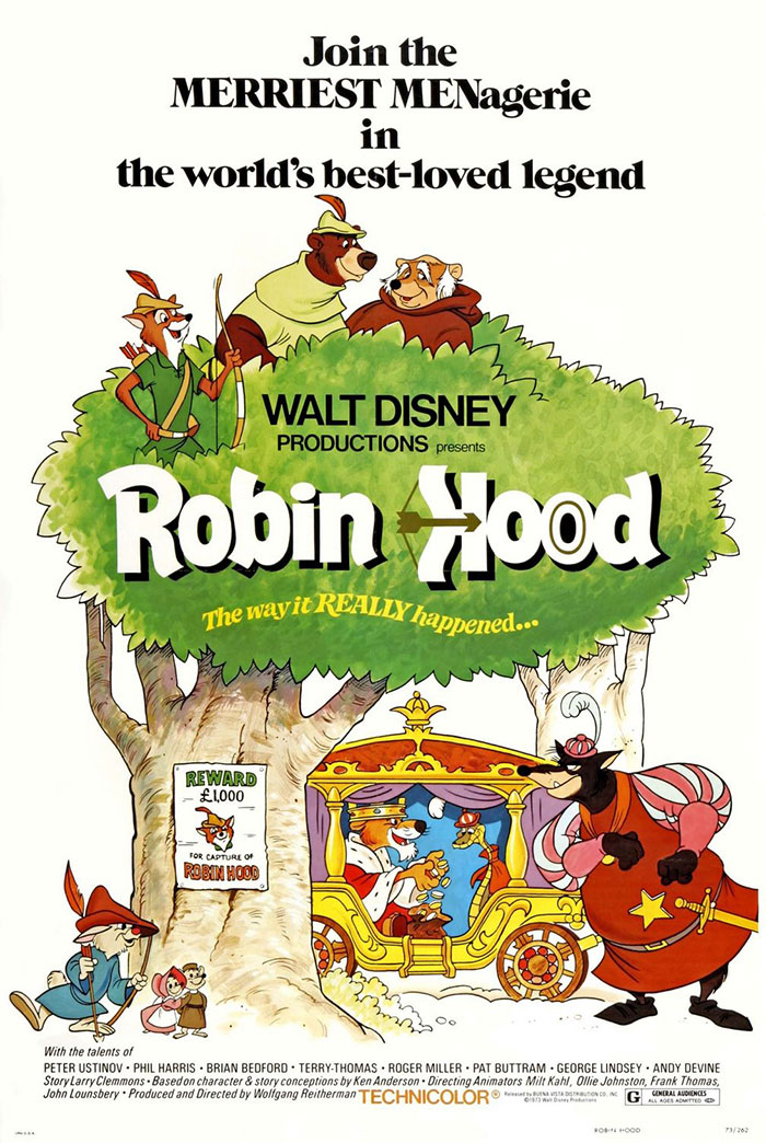 Poster of Robin Hood animated movie 