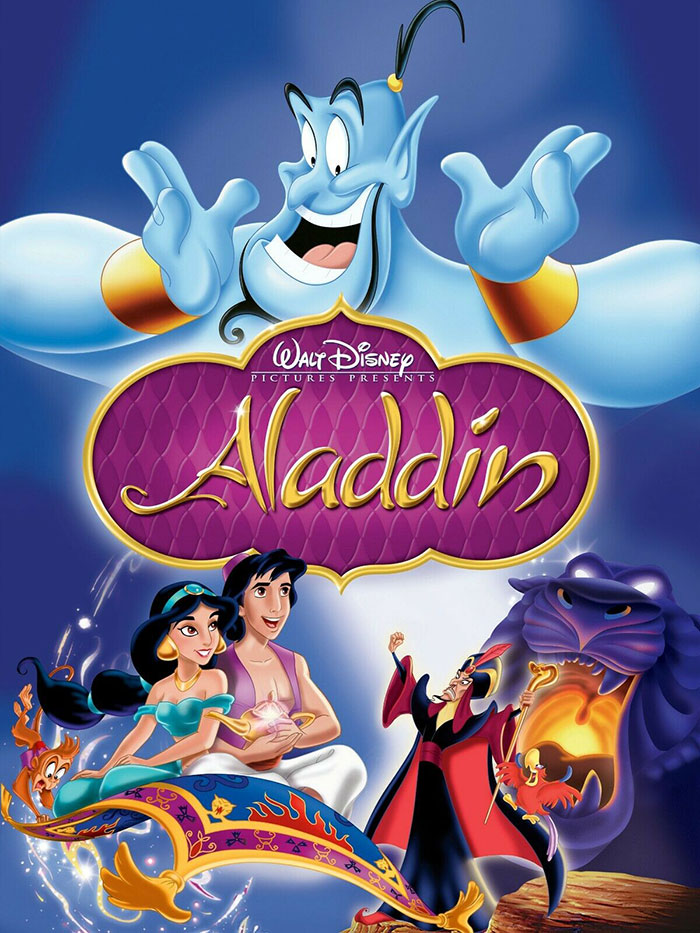 Poster of Aladdin animated movie 