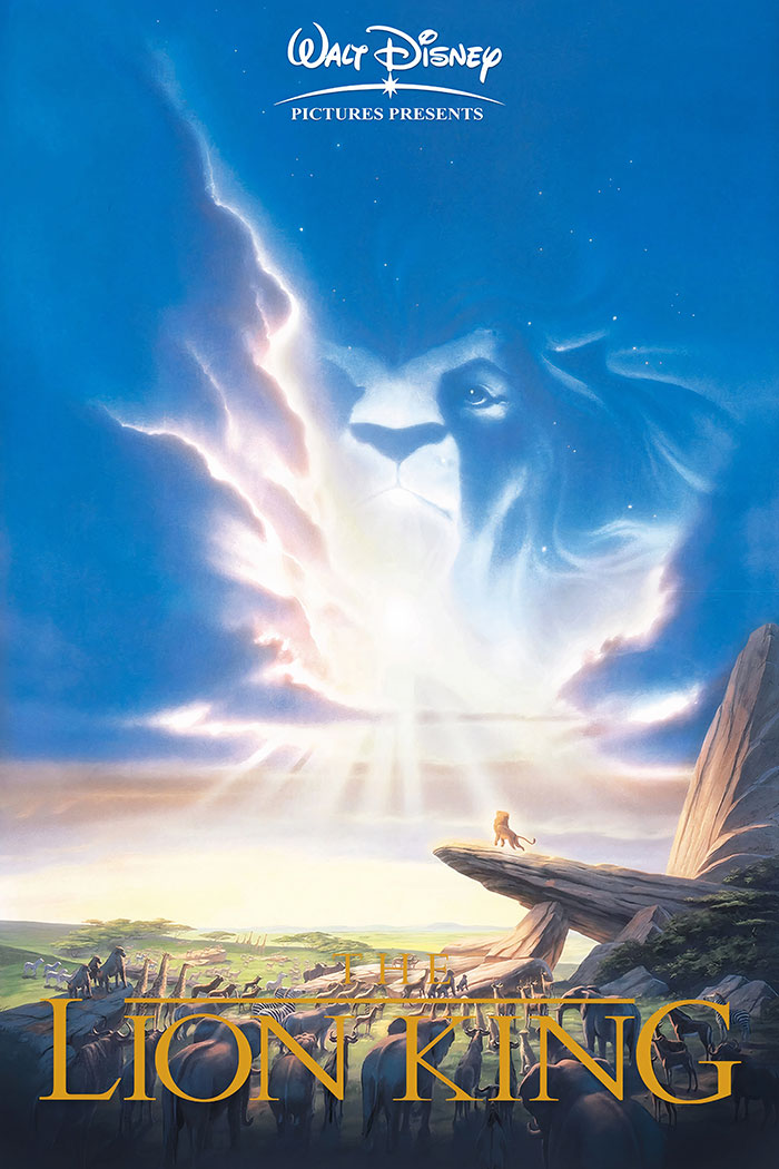 Poster of The Lion King animated movie 