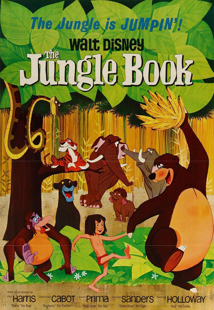 Poster of The Jungle Book animated movie 