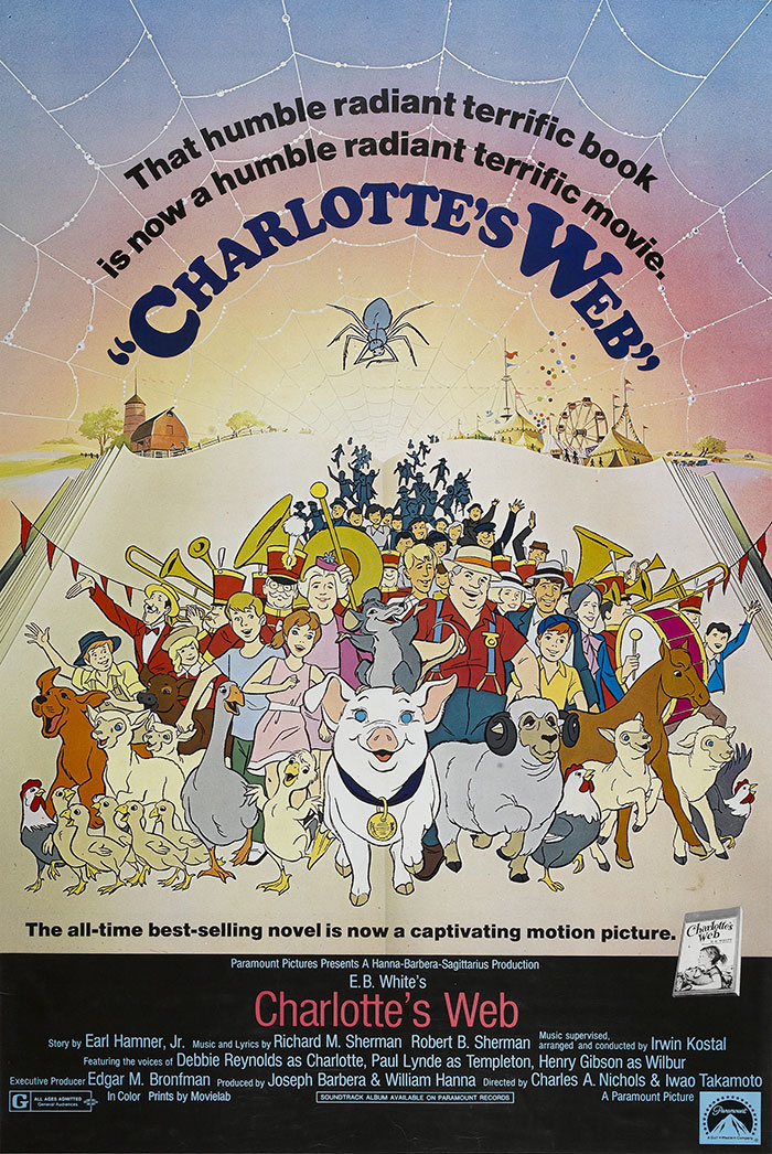 Poster of Charlotte's Web animated movie 
