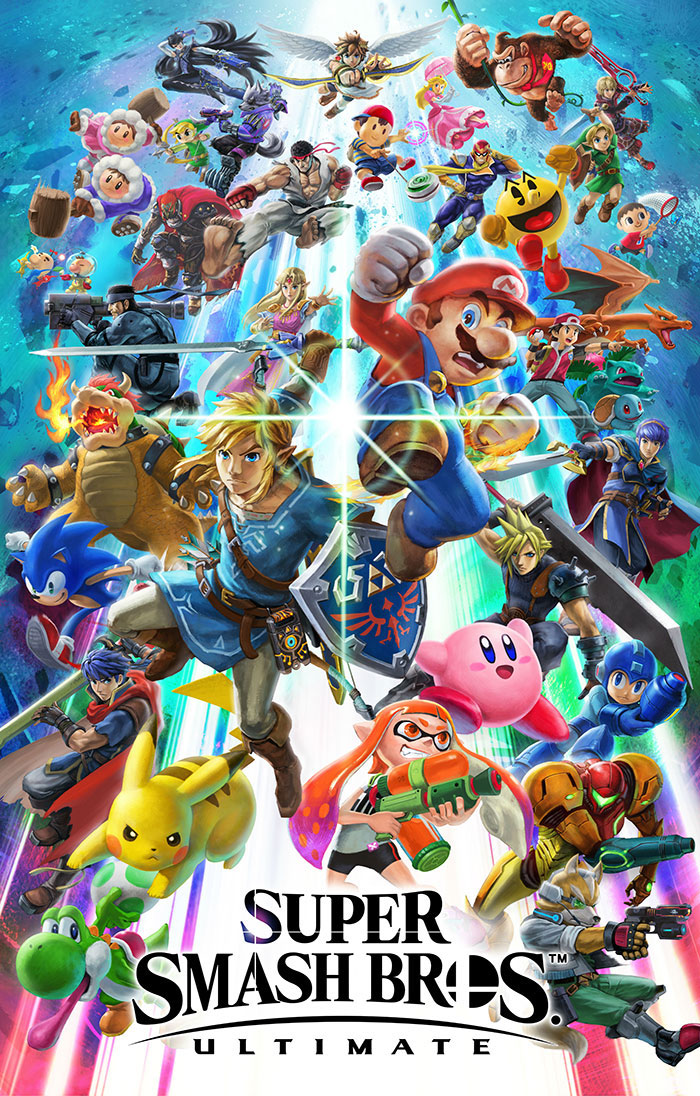 Poster of Super Smash Bros. Ultimate video game 