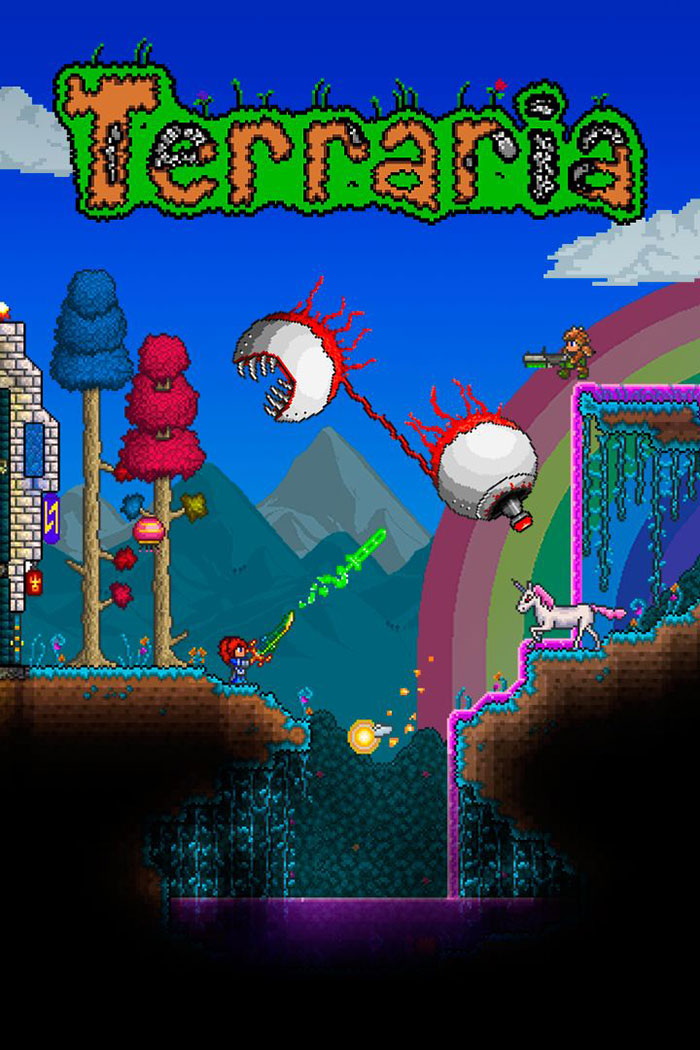 Poster of Terraria video game 