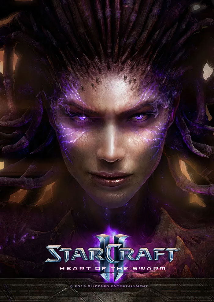 Poster of Starcraft II: Heart Of The Swarm video game 