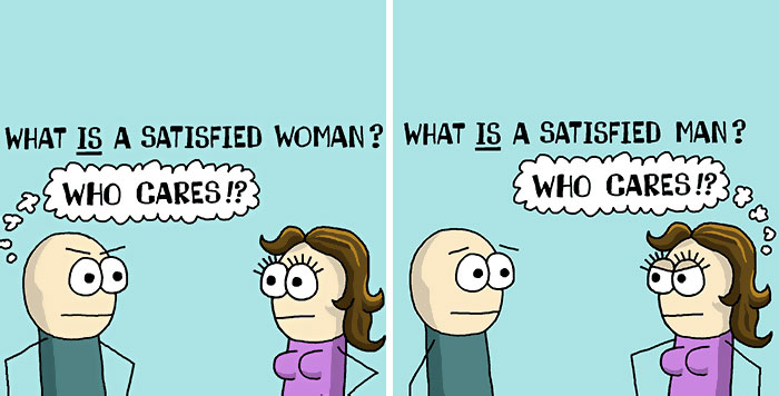 Let’s Talk About Sexism: 20 Comics That I Created When Thinking About Male And Female Roles In The Media