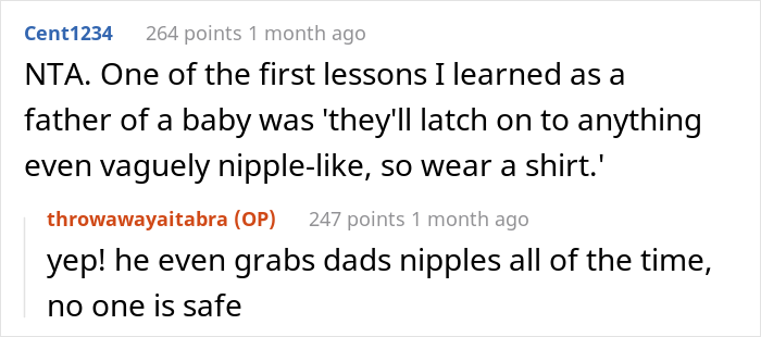New Mom Warns Her Friend To Wear A Bra Before Meeting Baby, She Doesn't Listen And Calls Her Misogynistic New Mom Warns Her Friend To Wear A Bra Before Meeting Baby, She Doesn't Listen And Calls Her Misogynistic