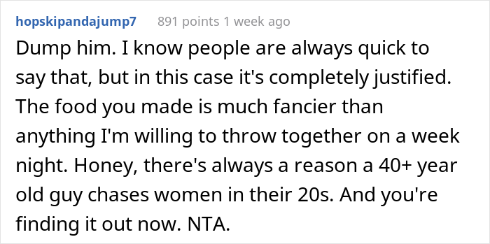 Boyfriend Flips Out After Girlfriend Makes Him Dinner From "Scraps", She Asks If She's The Jerk Here Boyfriend Flips Out After Girlfriend Makes Him Dinner From "Scraps", She Asks If She's The Jerk Here