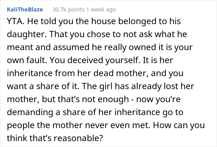 Man Reveals That His House Belongs To His Teen Daughter As An Inheritance From Her Late Mother, Fiancée Causes A Scene