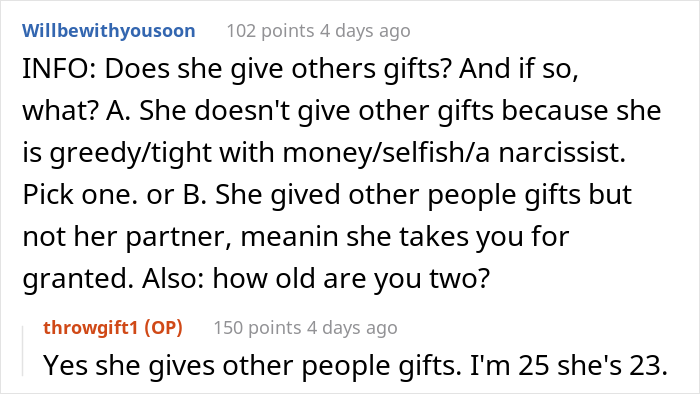 Girlfriend Starts Drama After Boyfriend Chose Not To Get Her A Birthday Present, Asks The Internet If He Was Right
