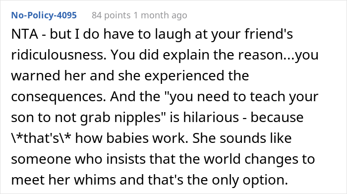 New Mom Warns Her Friend To Wear A Bra Before Meeting Baby, She Doesn't Listen And Calls Her Misogynistic New Mom Warns Her Friend To Wear A Bra Before Meeting Baby, She Doesn't Listen And Calls Her Misogynistic