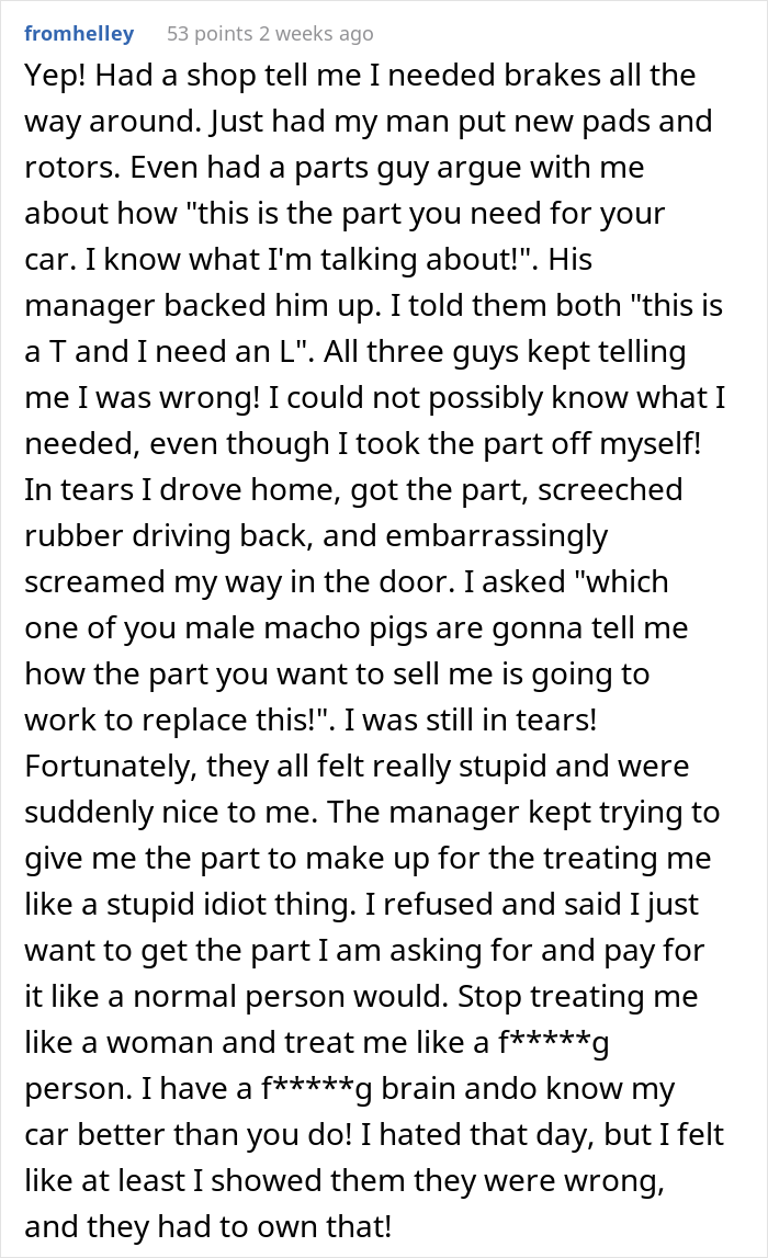After A Mechanic Thought He Could Scam This Woman, She Embarrassed Him In Front Of The Whole Shop
