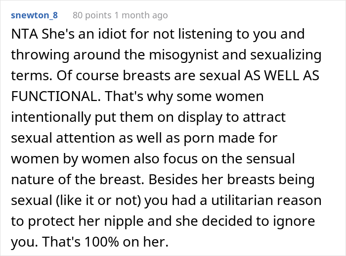 New Mom Warns Her Friend To Wear A Bra Before Meeting Baby, She Doesn't Listen And Calls Her Misogynistic New Mom Warns Her Friend To Wear A Bra Before Meeting Baby, She Doesn't Listen And Calls Her Misogynistic
