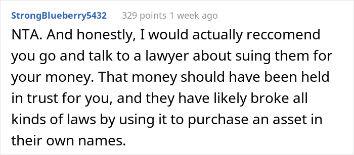 17 Y.O. Found Out Mom And Stepdad Purchased A House Using His Inheritance Money From Dad, Later Exposed The Man In Front Of His Visiting Family 17 Y.O. Found Out Mom And Stepdad Purchased A House Using His Inheritance Money From Dad, Later Exposed The Man In Front Of His Visiting Family