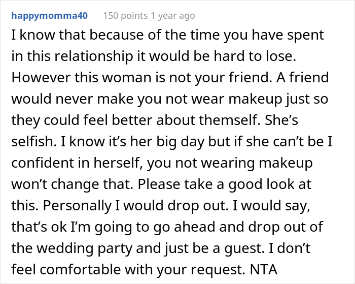 Maid Of Honor With A Scar On Her Face Asks If She's Right To Skip The Wedding After Bride Bans Makeup Just For Her Maid Of Honor With A Scar On Her Face Asks If She's Right To Skip The Wedding After Bride Bans Makeup Just For Her