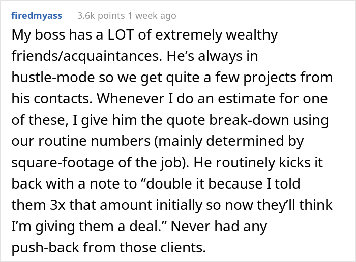 Boss Ignores Employee’s Warning To Not Bring Down Prices For Wealthy Client, Realizes He Made A Mistake When It’s Too Late