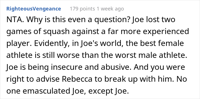 "Am I The Jerk For 'Emasculating' A Guy By Winning Against Him In A Game?" "Am I The Jerk For 'Emasculating' A Guy By Winning Against Him In A Game?"