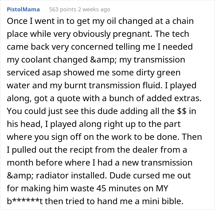 After A Mechanic Thought He Could Scam This Woman, She Embarrassed Him In Front Of The Whole Shop After A Mechanic Thought He Could Scam This Woman, She Embarrassed Him In Front Of The Whole Shop
