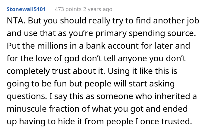 "Am I The Jerk For Telling My Boyfriend He Isn't Entitled To My Inheritance?" "Am I The Jerk For Telling My Boyfriend He Isn't Entitled To My Inheritance?"
