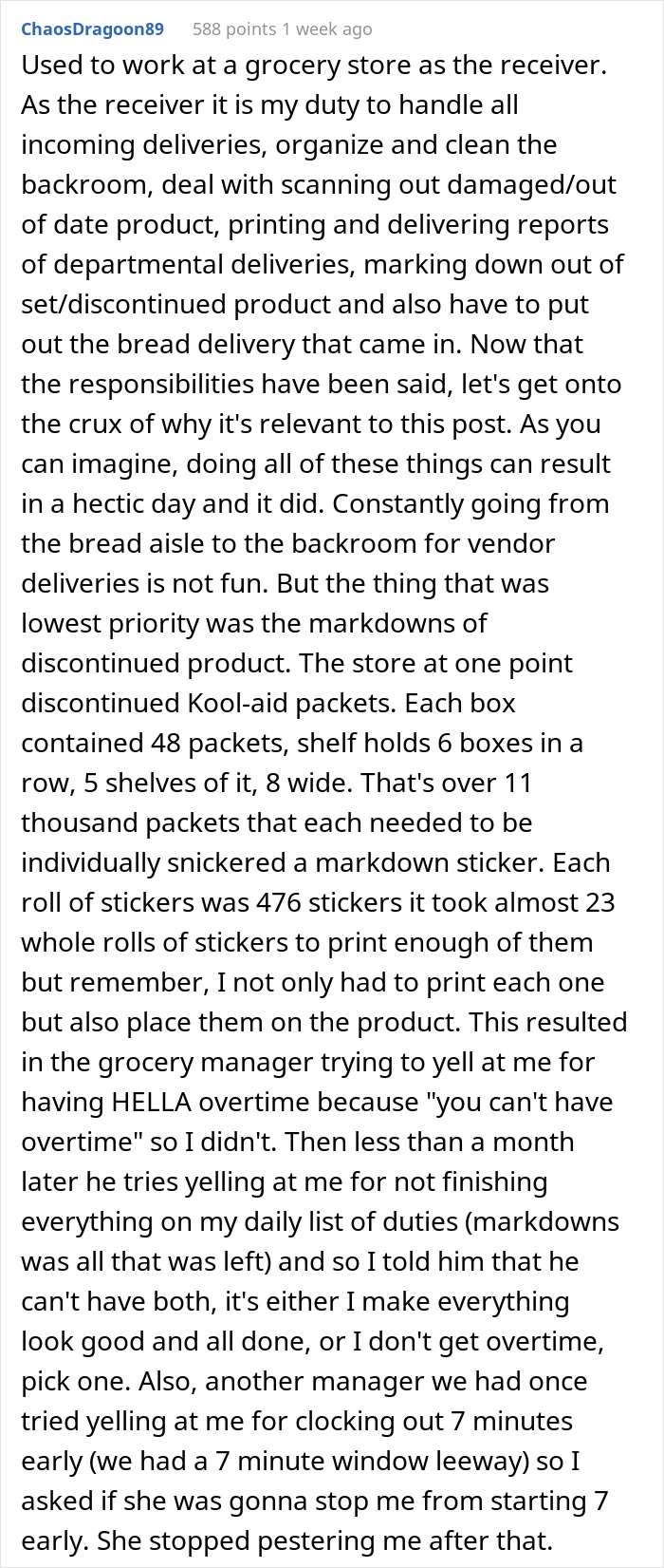 Boss Doesn’t Know This Guy Takes Longer Lunches Just To Cut Overtime, Tells Him To Work According To Schedule, Regrets It After The Next Paycheck Boss Doesn’t Know This Guy Takes Longer Lunches Just To Cut Overtime, Tells Him To Work According To Schedule, Regrets It After The Next Paycheck