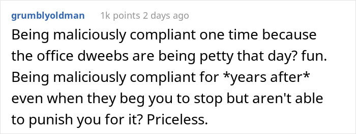 Employee Drives Management Nuts With His Malicious Compliance For 11 Years After He Got Disciplined For Being 22 Seconds Late Once Employee Drives Management Nuts With His Malicious Compliance For 11 Years After He Got Disciplined For Being 22 Seconds Late Once