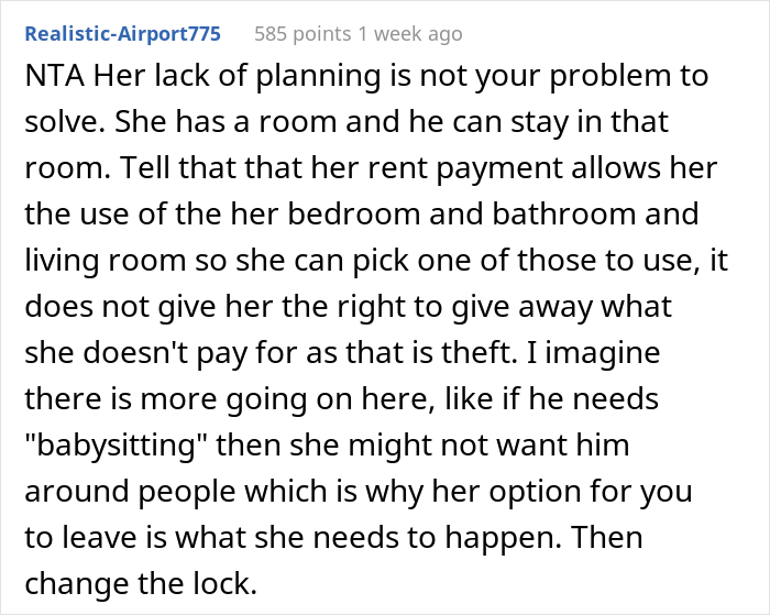 21 Y.O. Woman Gets Called Out For Refusing To Give Up Her Room Because Her Roommate’s Dad Needed A Place To Sleep