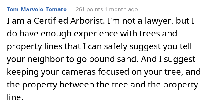 “AITA For Not Removing A Tree From My Property As My New Neighbor Demands?” “AITA For Not Removing A Tree From My Property As My New Neighbor Demands?”