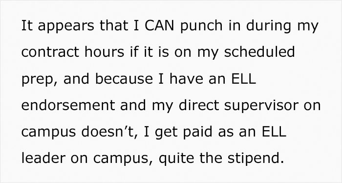 Boss Pressures Teacher To Sign Document That Decreases Their Pay, They Maliciously Comply And Get Themselves A $3,500 Raise Instead Boss Pressures Teacher To Sign Document That Decreases Their Pay, They Maliciously Comply And Get Themselves A $3,500 Raise Instead