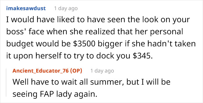 Boss Pressures Teacher To Sign Document That Decreases Their Pay, They Maliciously Comply And Get Themselves A $3,500 Raise Instead Boss Pressures Teacher To Sign Document That Decreases Their Pay, They Maliciously Comply And Get Themselves A $3,500 Raise Instead